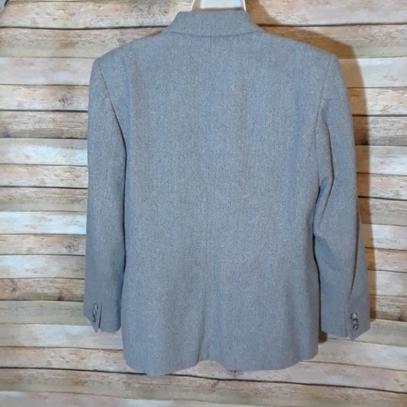 Pendleton 100% Wool Herringbone Gray‎ Suit 12/14P - Picture 3 of 7